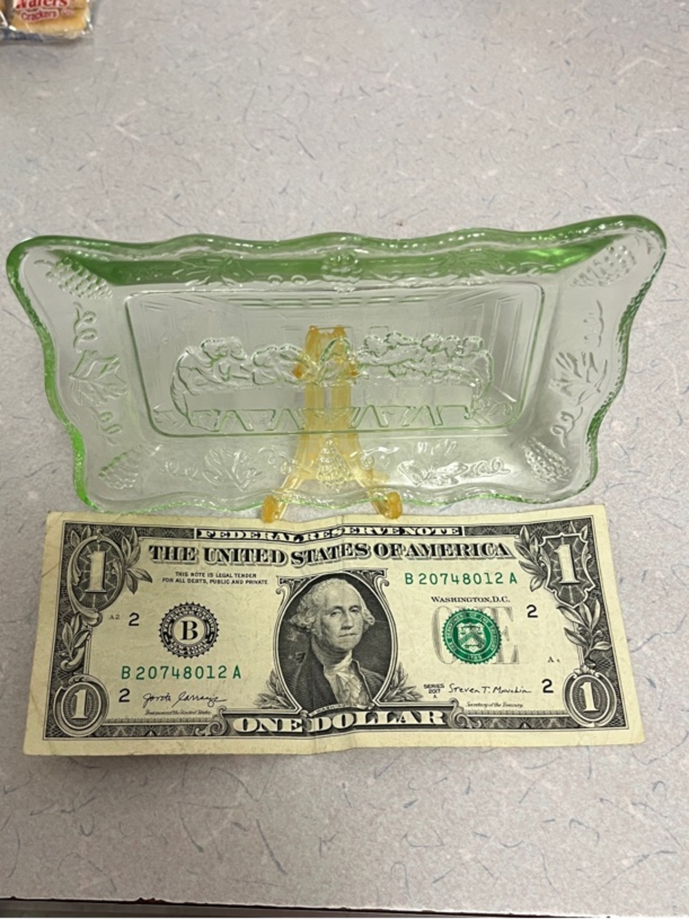 The Lord’s Last Supper Vintage Glass